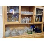 A LARGE QUANTITY OF GLASSWARE