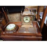 A VICTORIAN MANTEL CLOCK