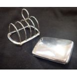 A SILVER CIGARETTE CASE