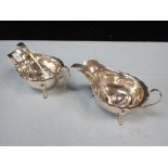 A PAIR OF SILVER SAUCEBOATS