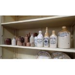 A COLLECTION OF VINTAGE STONEWARE BOTTLE