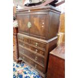 A 1930S MAHOGANY TALLBOY