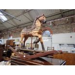 A VICTORIAN STYLE CHILD'S ROCKING HORSE