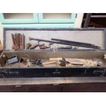 AN EDWARDIAN PINE GUN CASE