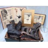 A COLLECTION OF VINTAGE ICE SKATES