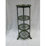 A VICTORIAN STYLE CAST METAL PAN/PLANT STAND