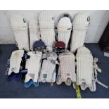 A COLLECTION OF CRICKET PADS