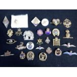 A COLLECTION OF MILITARY 'SWEETHEART' BADGES