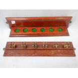 A VINTAGE BILLIARDS OR SNOOKER CUE STAND