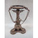 A VICTORIAN SILVER PLATED CENTREPIECE