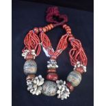 A LARGE DECORATIVE MOROCCAN NECKLACE