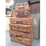 A COLLECTION OF VINTAGE SUITCASES