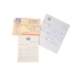 MONTGOMERY OF ALAMEIN HANDWRITTEN LETTER