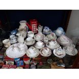 A COLLECTION OF EDWARDIAN CABINET CUPS AND SAUCERS