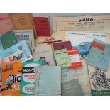 A COLLECTION OF VINTAGE CAR MANUALS