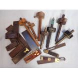 A COLLECTION OF WOODWORKING MARKING GAUGES