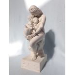 A MINTON PARIAN FIGURE AFTER A. DEBAY: 'THE FIRST MOTHER'