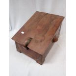 AN ARTS & CRAFTS BEATEN COPPER COAL BOX