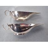 A PAIR OF SILVER SAUCEBOATS