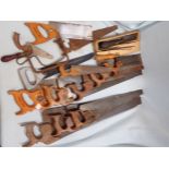 A COLLECTION OF WOODWORKING AND SIMILAR SAWS