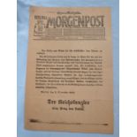 A WWI GERMAN NEWS SHEET