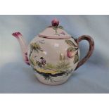 A FRENCH FAIENCE TEAPOT
