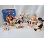 A COLLECTION OF STAFFORDSHIRE FLAT BACK FIGURES