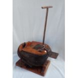 AN ANTIQUE FIREMAN'S OR MARITIME RESCUE AIR PUMP