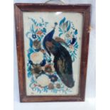 FOLK ART REVERSE PAINTED PICTURE