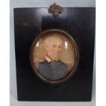 PORTRAIT MINIATURE OF A NAVAL OFFICER