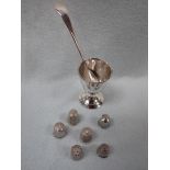 A SILVER EGG CUP
