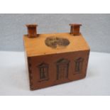 A MAUCHLINE WARE MONEY BOX