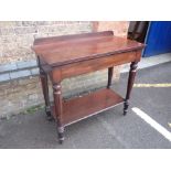 A 19TH CENTURY MAHOGANY SIDE TABLE