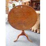 A GEORGE III MAHOGANY TRIPOD TABLE