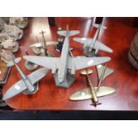 A COLLECTION OF ALUMINIUM MODEL PLANES