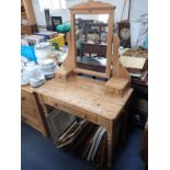 A VICTORIAN STYLE PINE DRESSING TABLE
