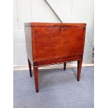 A GEORGE III MAHOGANY CELLARETTE