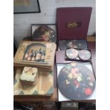 THREE BOXED SETS OF 'LADY CLARE' TABLE MATS
