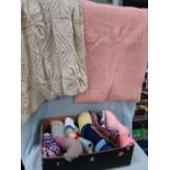 A COLLECTION OF VINTAGE HAND-KNITTED WOOLLEN BLANKETS