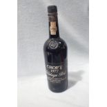 A BOTTLE OF 1977 CROFT VINTAGE PORT