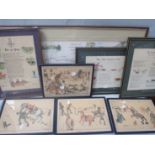 A COLLECTION OF EDWARDIAN COMICAL HUNTING PRINTS