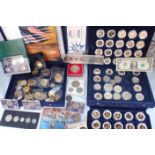 A COLLECTION OF USA PROOF SETS, AND OTHER AMERICAN COINS