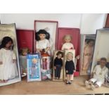 A VINTAGE PALITOY 'TRESSY' DOLL, TWO SASHA DOLLS, A BLACK HOLE DOLL