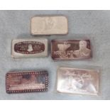 A COLLECTION OF USA SILVER COMMEMORATIVE BARS