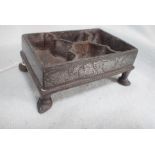 AN ASIAN CAST METAL CENSER OR STAND