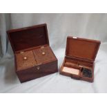 A VICTORIAN TRAVELLING WATERCOLOUR BOX