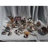 A SILVER-PLATED TEASET