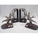 TWO PAIRS OF ART DECO BOOKENDS