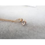 A SOLITAIRE DIAMOND PENDANT NECKLACE