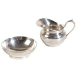 SILVER MINIATURE JUG AND BOWL